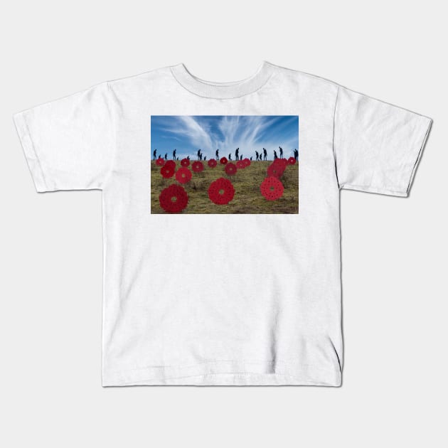 Soldiers and Poppies Kids T-Shirt by GenuineDabber